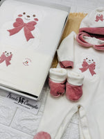 Set Nascita Ciniglia Orso Fiocco Rosa Antico 35514 - Piccole Canaglie - PC28623