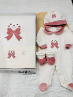 Set Nascita Ciniglia Orso Fiocco Rosa Antico 35514 - Piccole Canaglie - PC28623