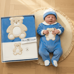 Set Nascita Ciniglia Orso Morbidoso Azzurro 35507 - Piccole Canaglie - PC29508