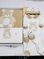 Set Nascita Ciniglia Orso Morbidoso Beige 35507 - Piccole Canaglie - PC29507