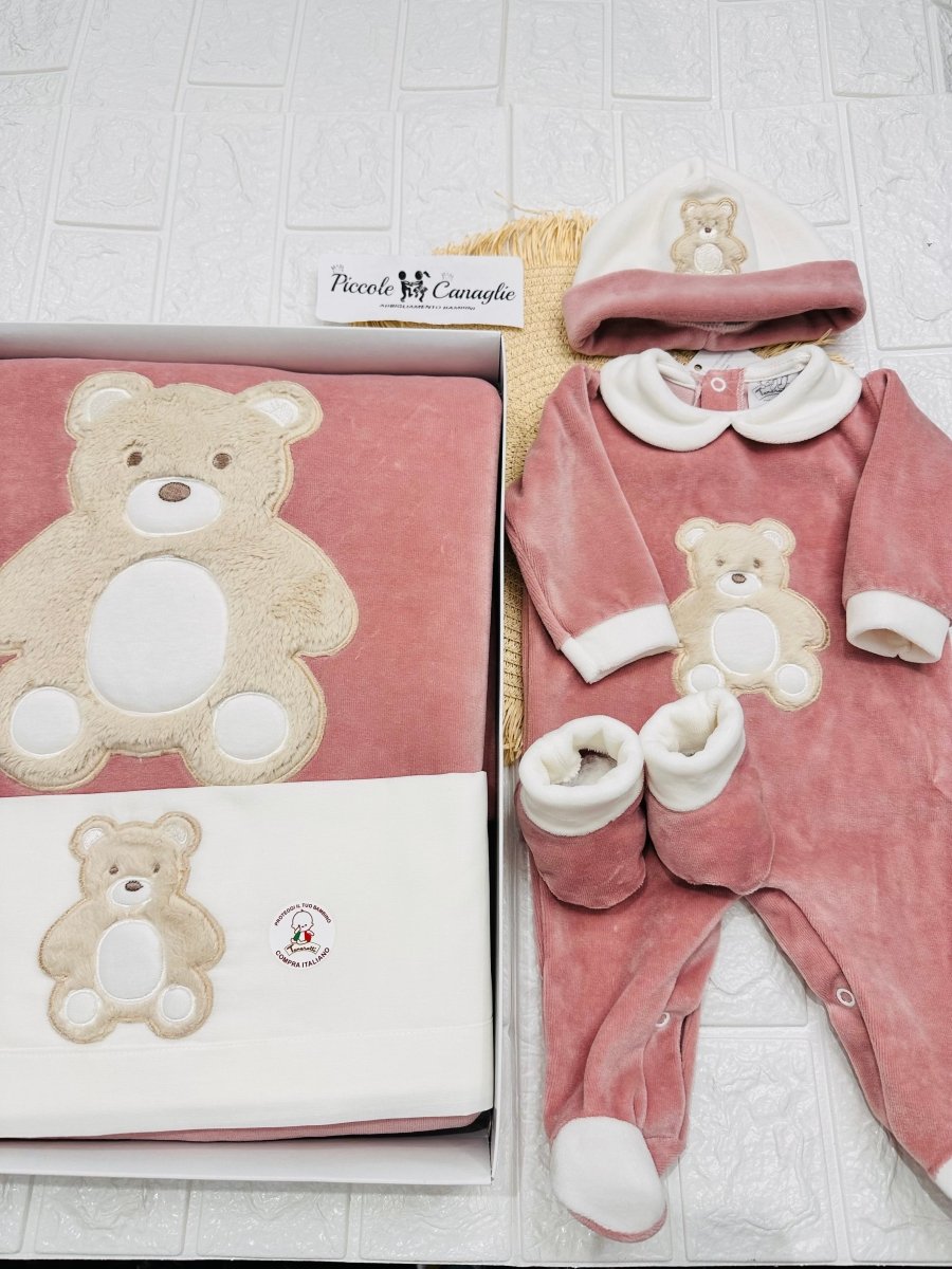 Set Nascita Ciniglia Orso Morbidoso Lampone 35507 - Piccole Canaglie - PC29509