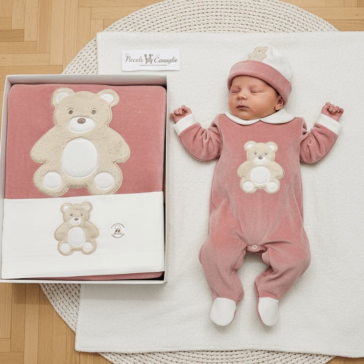 Set Nascita Ciniglia Orso Morbidoso Lampone 35507 - Piccole Canaglie - PC29509