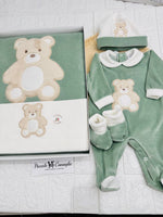 Set Nascita Ciniglia Orso Morbidoso Verde 35507 - Piccole Canaglie - PC29513