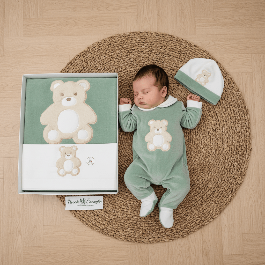 Set Nascita Ciniglia Orso Morbidoso Verde 35507 - Piccole Canaglie - PC29513
