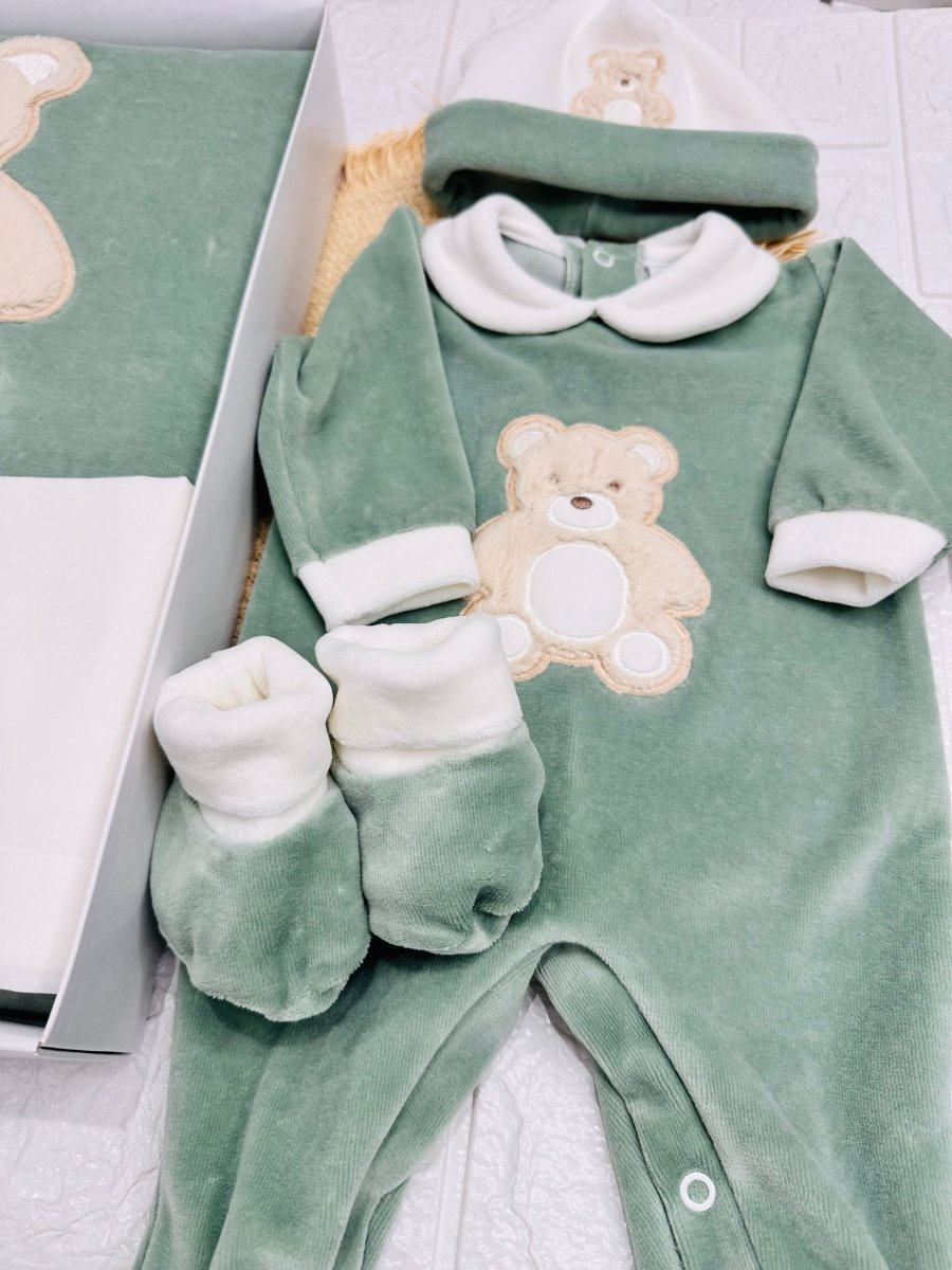 Set Nascita Ciniglia Orso Morbidoso Verde 35507 - Piccole Canaglie - PC29513