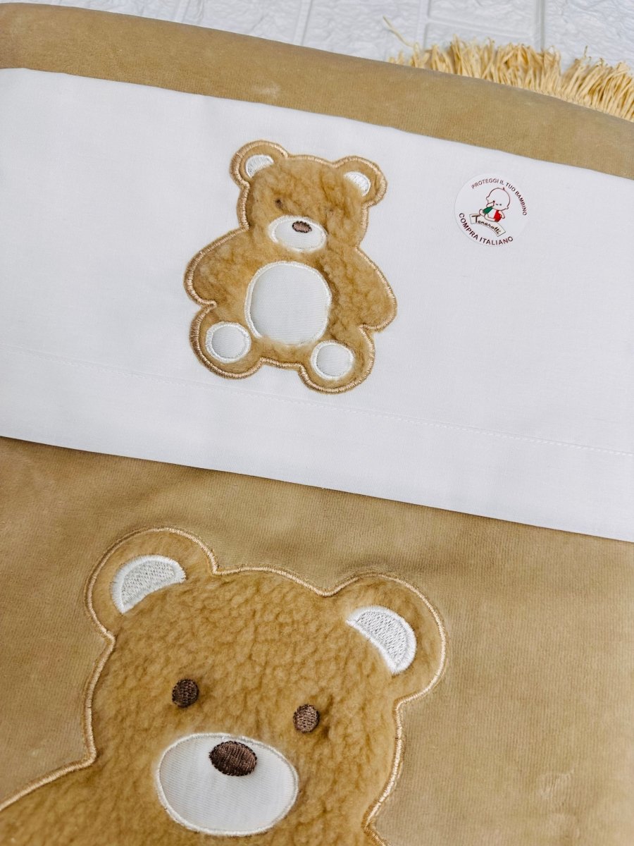 Set Nascita Ciniglia Orso Peluche Beige - Piccole Canaglie - 