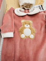 Set Nascita Ciniglia Orso Rosa Antico - Piccole Canaglie - 