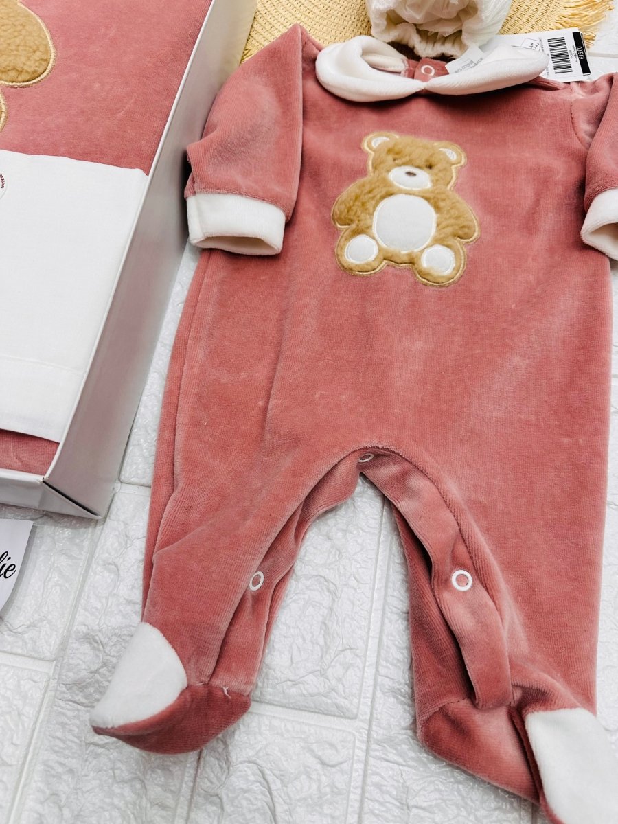 Set Nascita Ciniglia Orso Rosa Antico - Piccole Canaglie - 