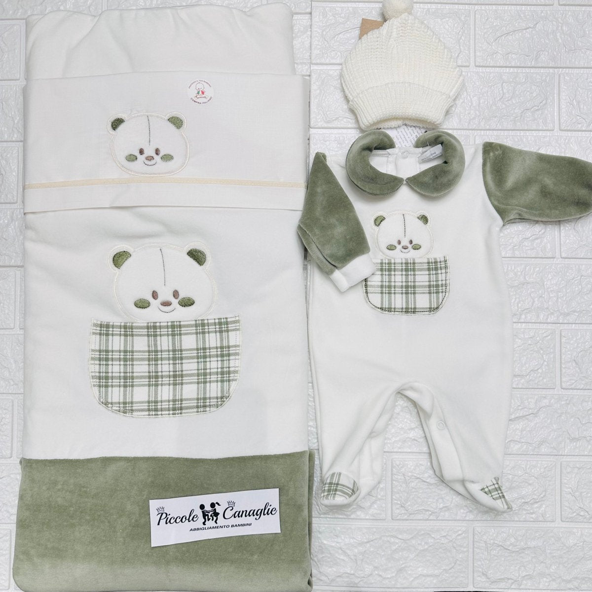 Set Nascita ciniglia orso Verde - Piccole Canaglie - 