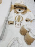 Set Nascita Ciniglia Tenerotti Orsetto Mongolfiera 35526 Beige - Piccole Canaglie - PC30042