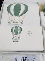 Set Nascita Ciniglia Tenerotti Orsetto Mongolfiera 35526 Verde - Piccole Canaglie - PC30044