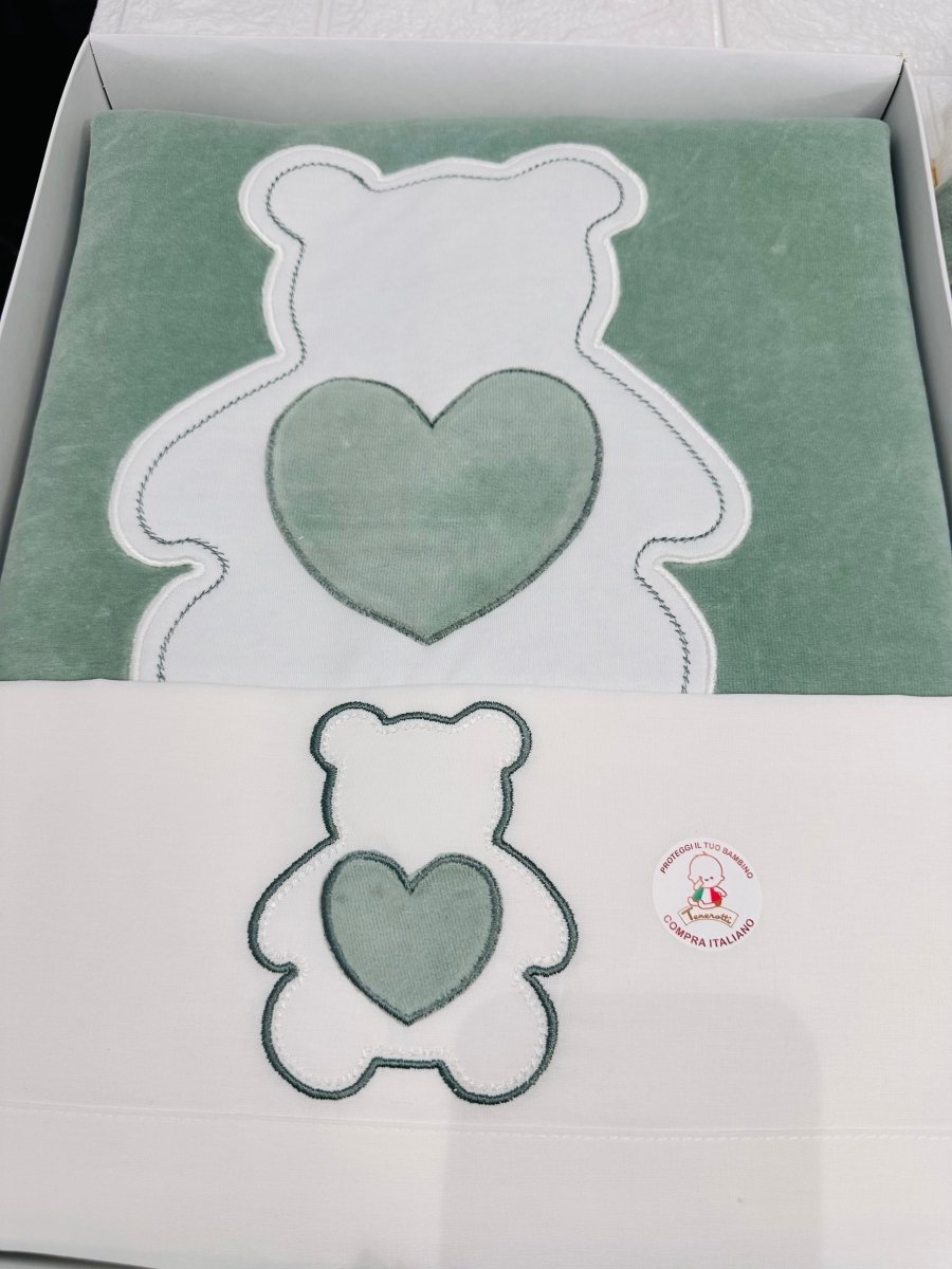 Set Nascita Ciniglia Tenerotti Orso Cuore Tenero 35509 Verde - Piccole Canaglie - PC30041