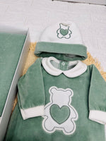 Set Nascita Ciniglia Tenerotti Orso Cuore Tenero 35509 Verde - Piccole Canaglie - PC30041