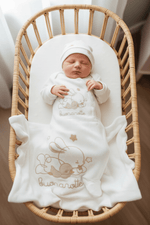 Set Nascita Cotone Coniglio Panna Ng3482 Dis 4 - Piccole Canaglie - PC25321