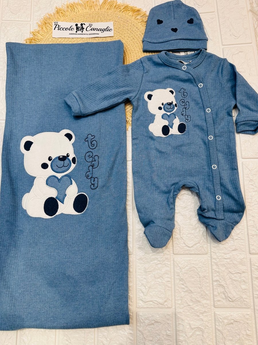 Set Nascita Cotone cuore carta da zucchero NG3481 Dis 2 - Piccole Canaglie - PC25313