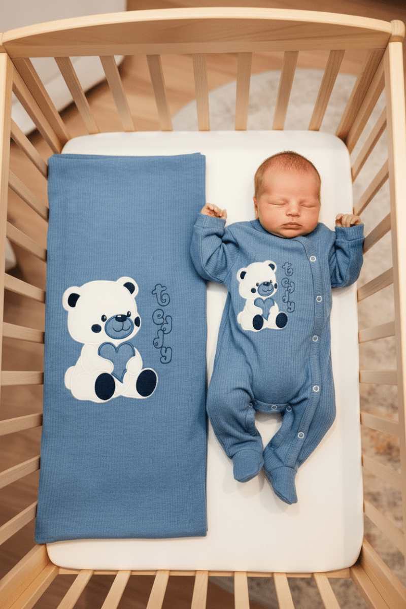 Set Nascita Cotone Cuore Carta Da Zucchero Ng3481 Dis 2 - Piccole Canaglie - PC25313