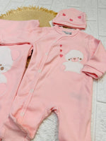 Set Nascita Cotone cuoricini rosa NG3481 Dis 1 - Piccole Canaglie - PC25307