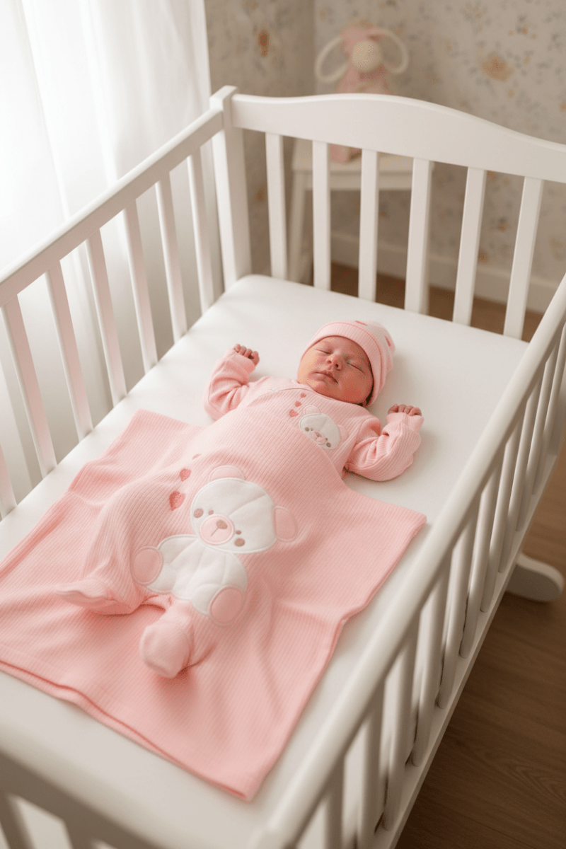 Set Nascita Cotone Cuoricini Rosa Ng3481 Dis 1 - Piccole Canaglie - PC25307