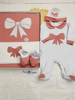 Set Nascita Cotone Fiocco Rosa Antico 35107 - Piccole Canaglie - PC25830