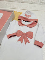 Set Nascita Cotone Fiocco Rosa Antico 35107 - Piccole Canaglie - PC25830