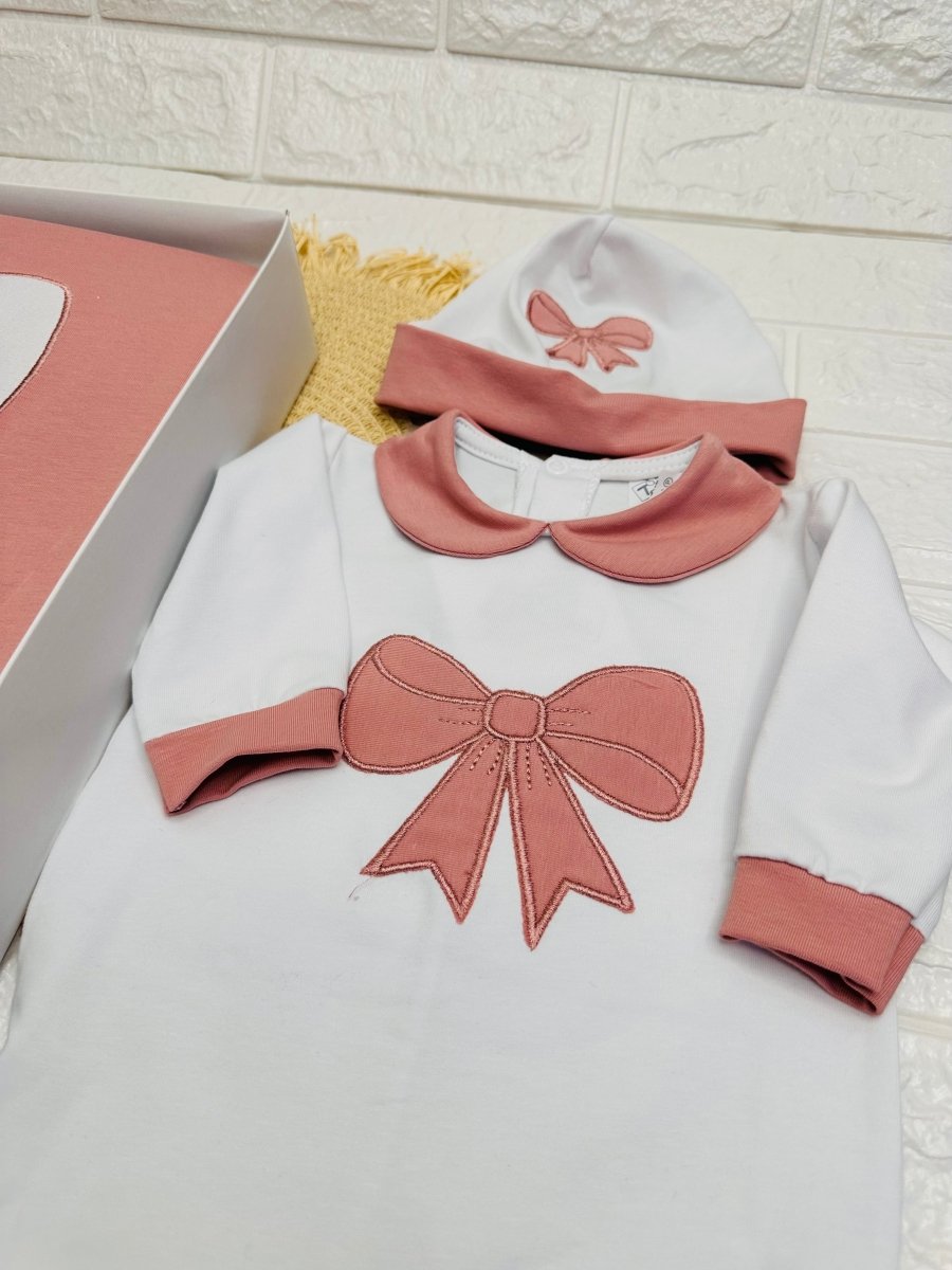 Set Nascita Cotone Fiocco Rosa Antico 35107 - Piccole Canaglie - PC25830