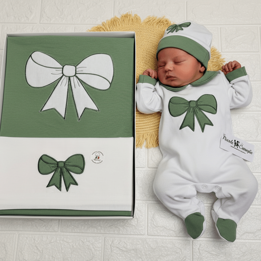 Set Nascita Cotone Fiocco Verde 35107 - Piccole Canaglie - PC25829