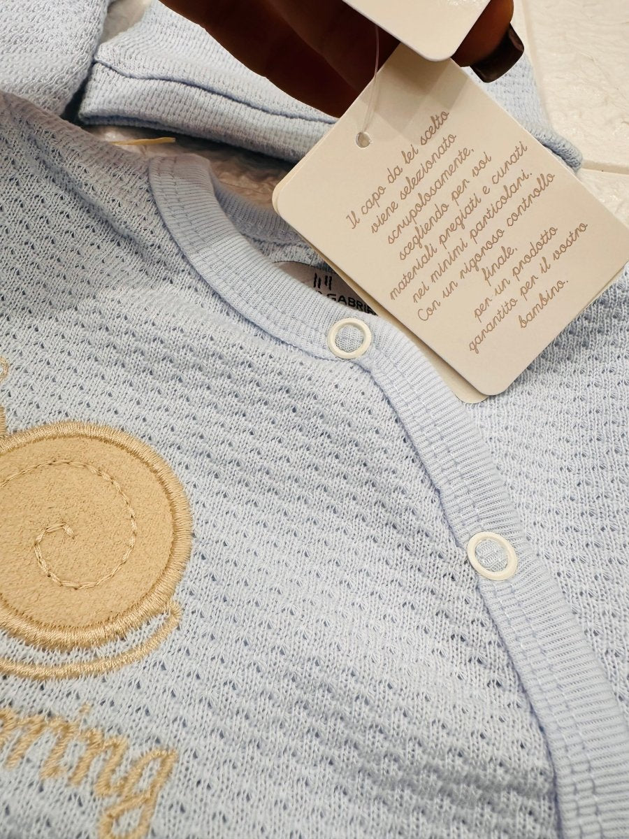 Set Nascita Cotone Lumachina celeste NG3482 Dis 3 - Piccole Canaglie - PC25301