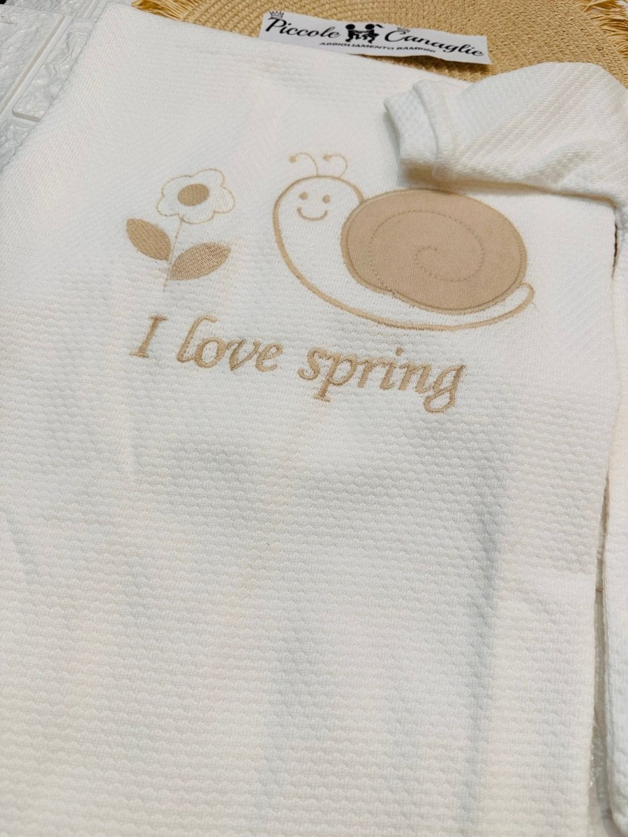 Set Nascita Cotone Lumachina panna NG3482 Dis 3 - Piccole Canaglie - PC25305