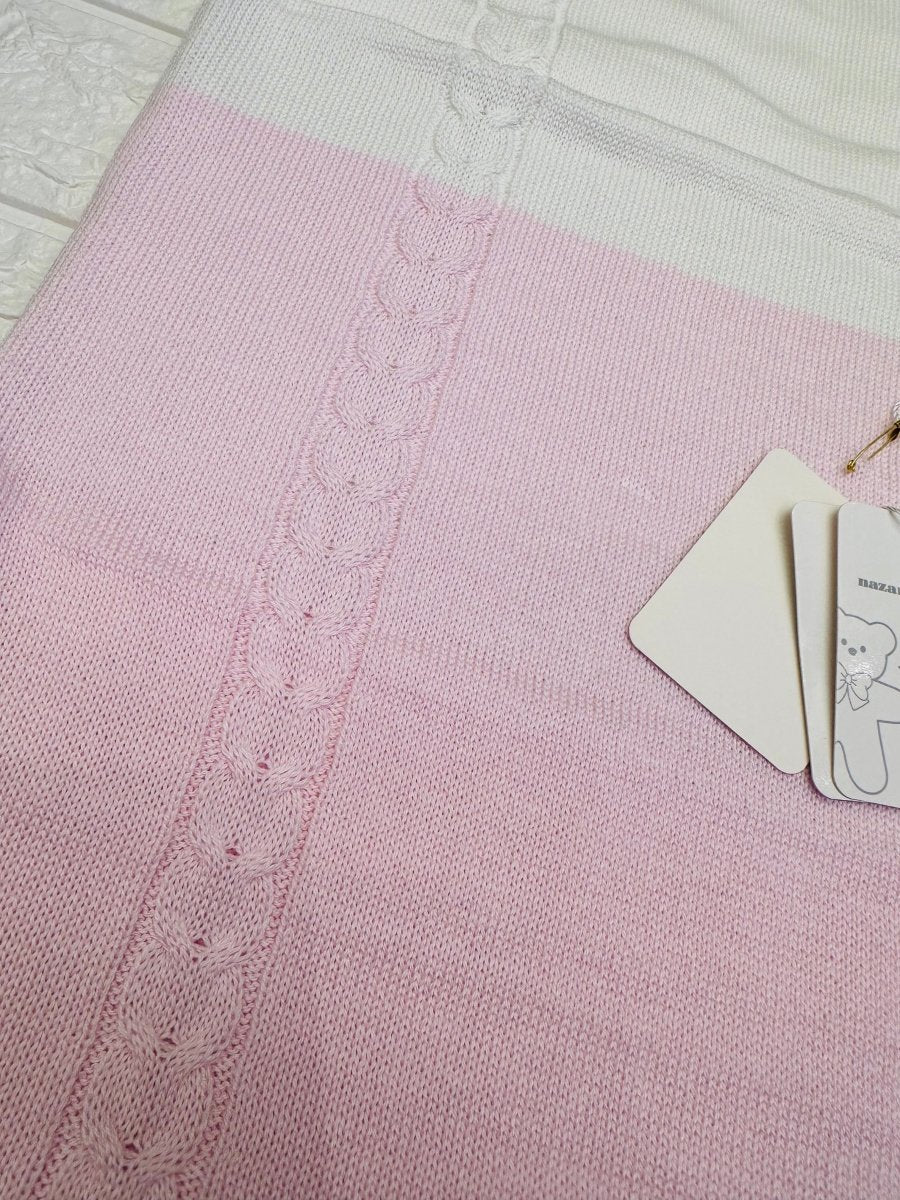 Set nascita cotone nazareno gabrielli pagliaccetto rosa - Piccole Canaglie - 