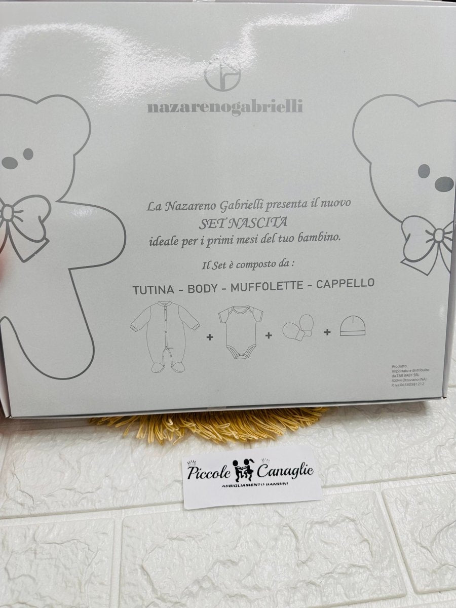 Set Nascita Cotone Orsetto Rosa Ng3593 - Piccole Canaglie - PC25912