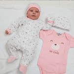 Set Nascita Cotone Orsetto Rosa Ng3593 - Piccole Canaglie - PC25912