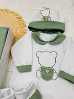 Set Nascita Cotone Orsetto Verde 35102 - Piccole Canaglie - PC25237