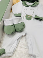 Set Nascita Cotone Orsetto Verde 35102 - Piccole Canaglie - PC25237