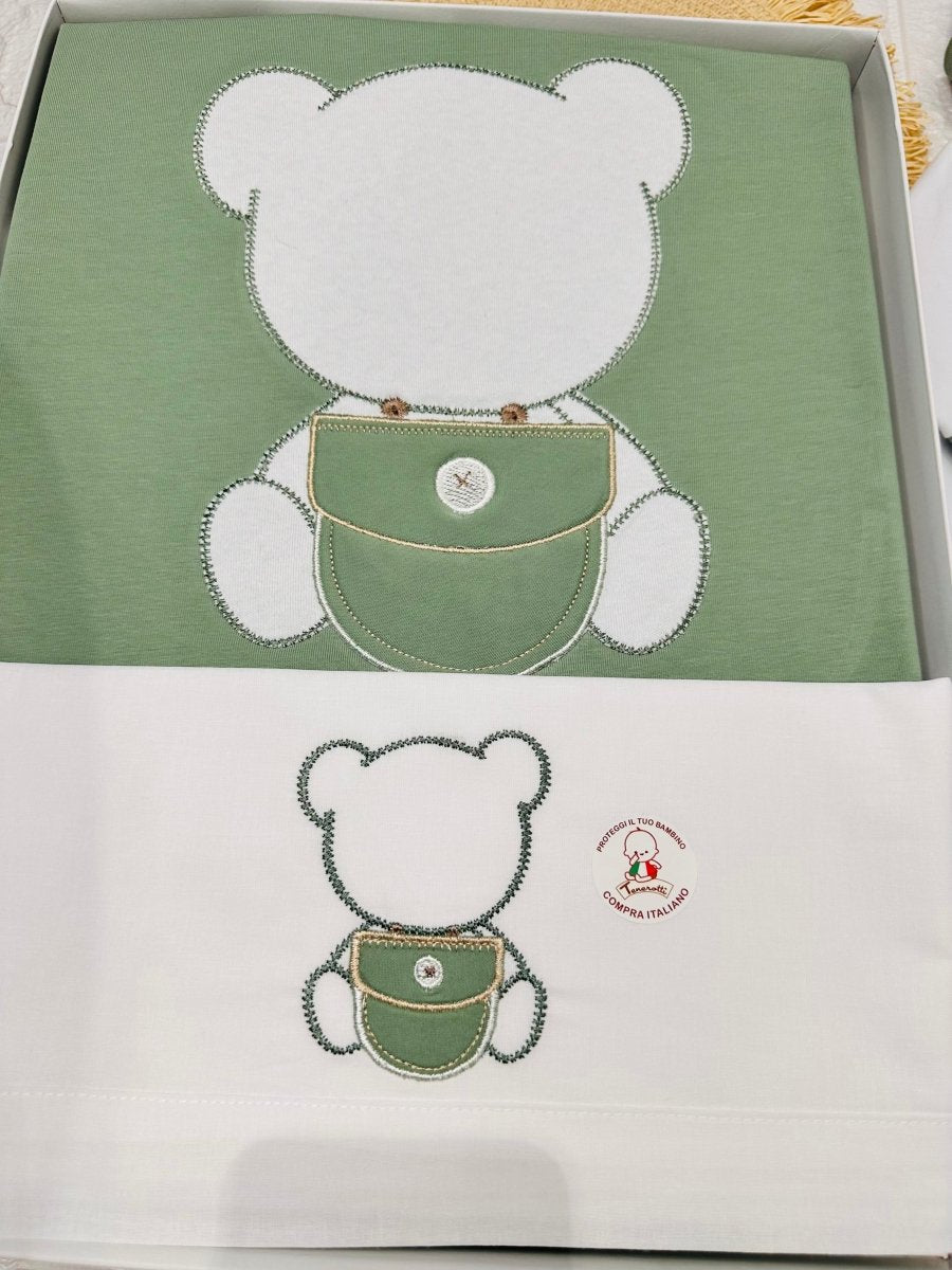 Set Nascita Cotone Orsetto Verde 35102 - Piccole Canaglie - PC25237