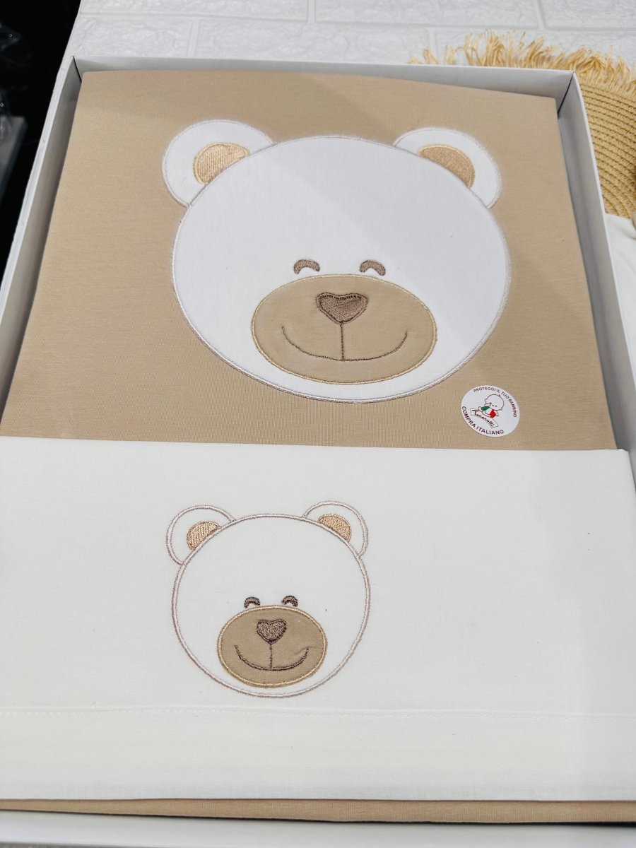 Set nascita cotone orso Beige 35104 - Piccole Canaglie - PC26400