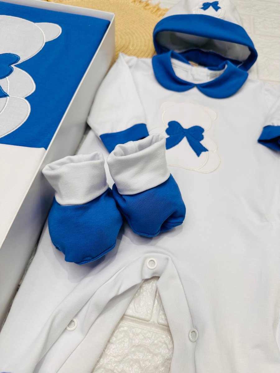 Set nascita Cotone Orso Fiocco carta da zucchero 35101 - Piccole Canaglie - PC24889