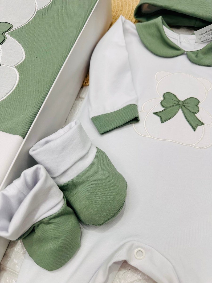 Set nascita Cotone Orso Fiocco verde 35101 - Piccole Canaglie - PC24891