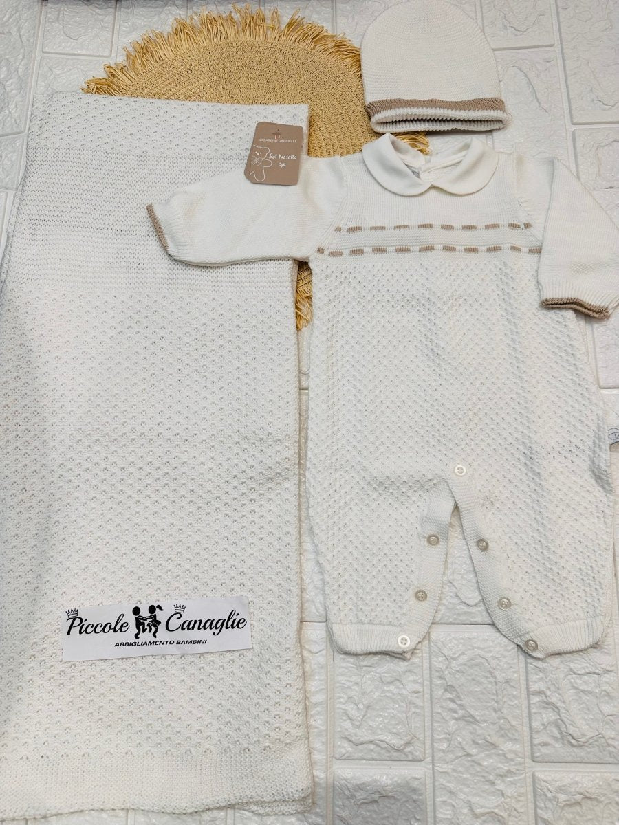 Set Nascita Cotone Panna NG3485 Dis 11 - Piccole Canaglie - 