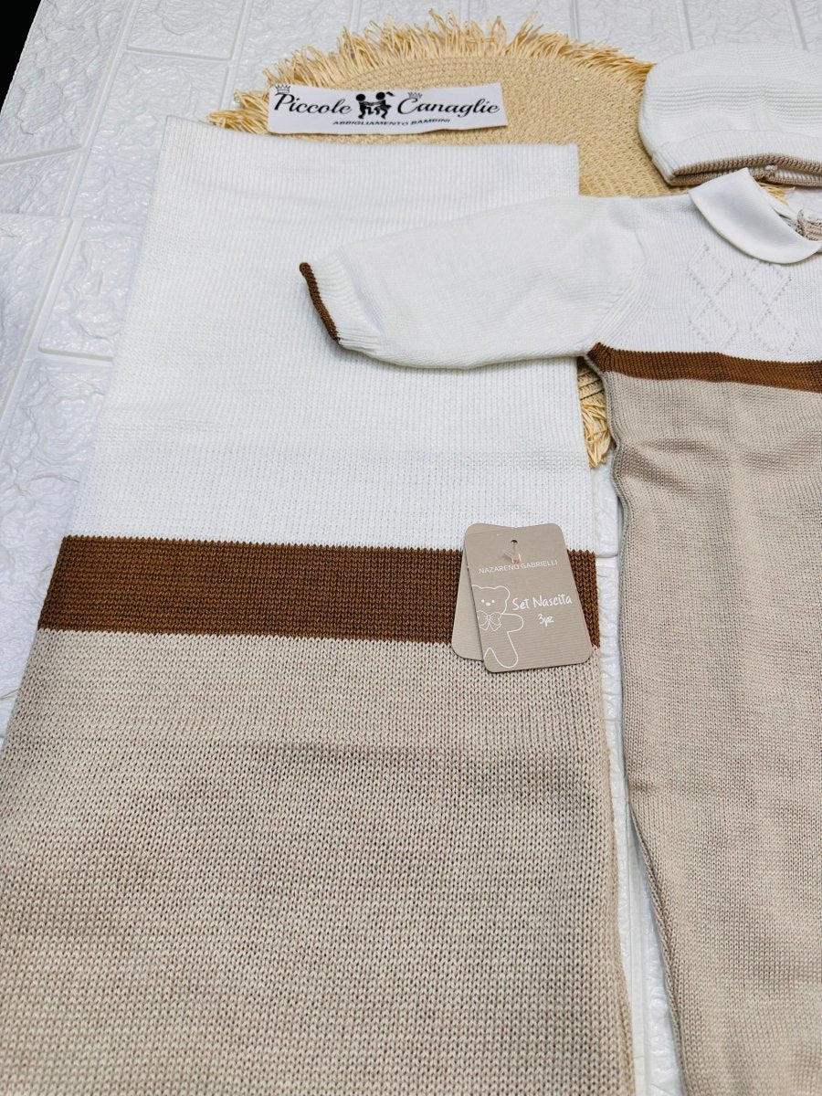 Set Nascita Cotone panna NG3485 Dis 12 - Piccole Canaglie - PC25345