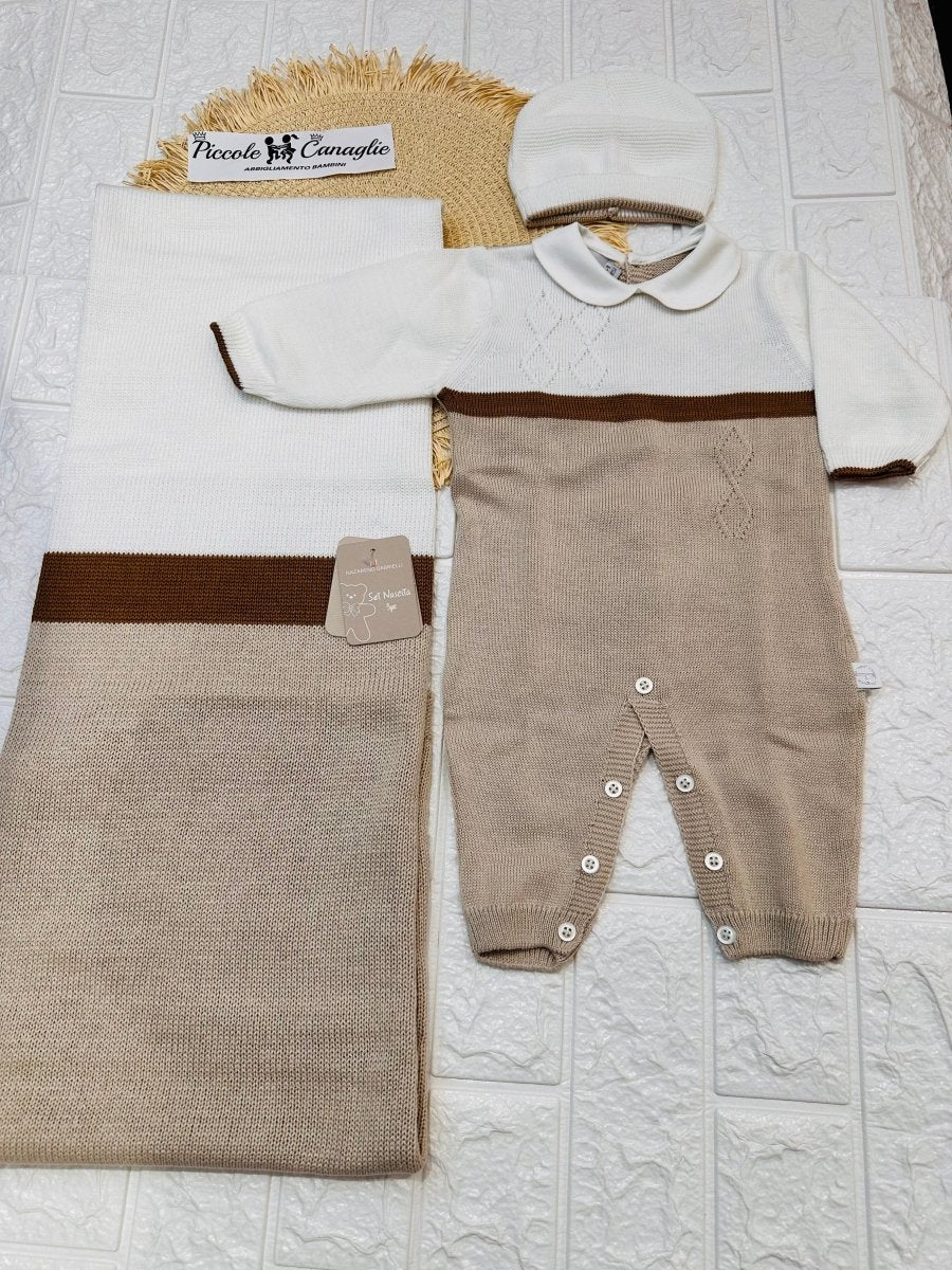 Set Nascita Cotone panna NG3485 Dis 12 - Piccole Canaglie - PC25345