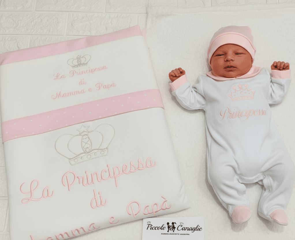 Set Nascita Cotone Principessa - Piccole Canaglie - 