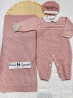 Set Nascita Cotone rosa antico NG3485 Dis 11 - Piccole Canaglie - 