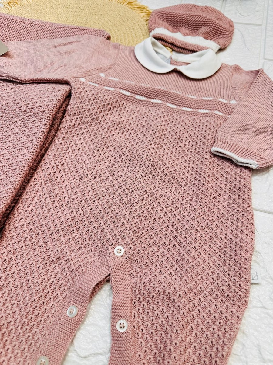 Set Nascita Cotone rosa antico NG3485 Dis 11 - Piccole Canaglie - 