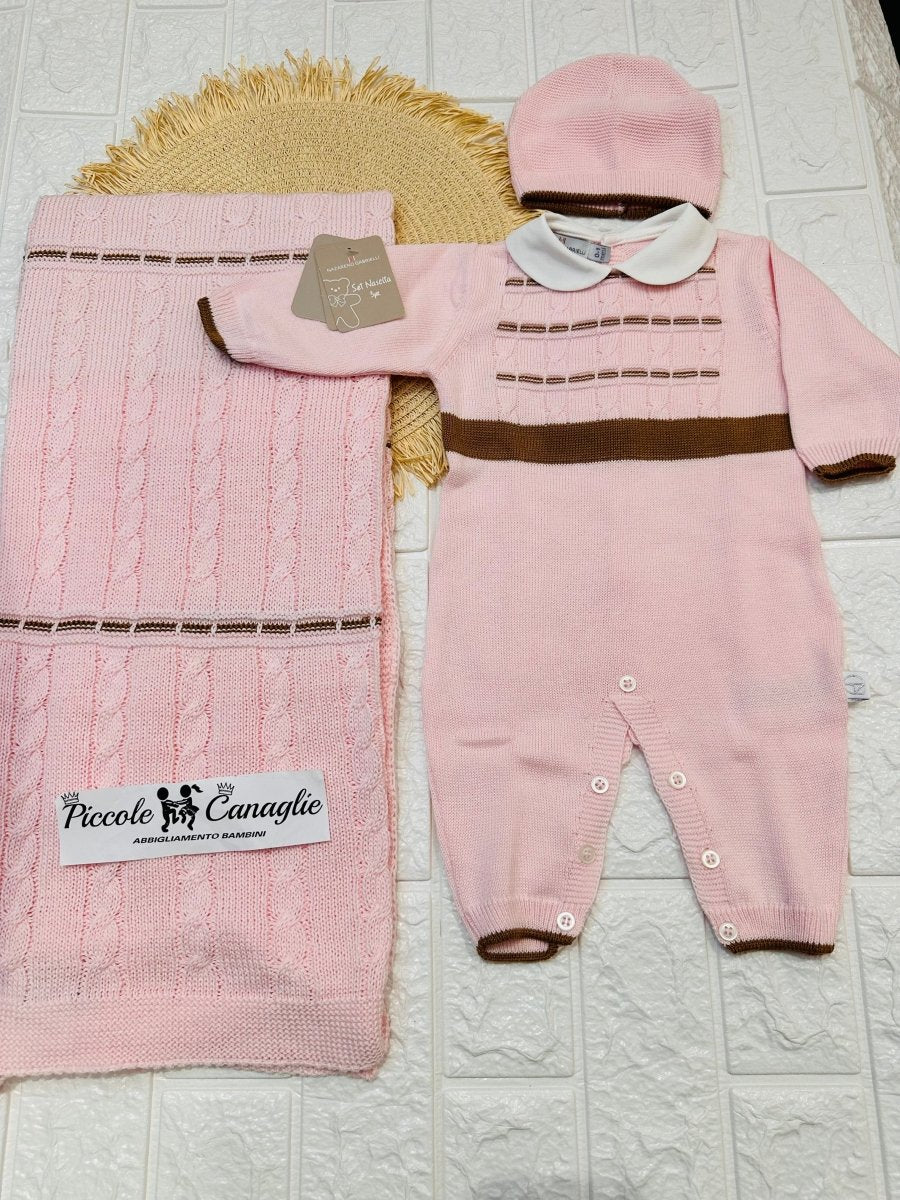 Set Nascita Cotone rosa NG3485 Dis 10 - Piccole Canaglie - 