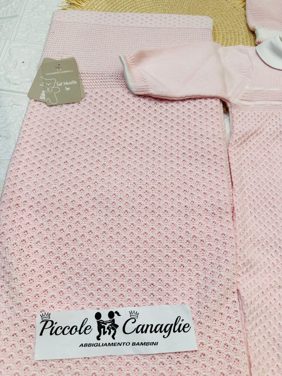 Set Nascita Cotone rosa NG3485 Dis 11 - Piccole Canaglie - 