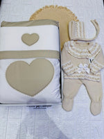 Set nascita cuore Begie - Piccole Canaglie - 