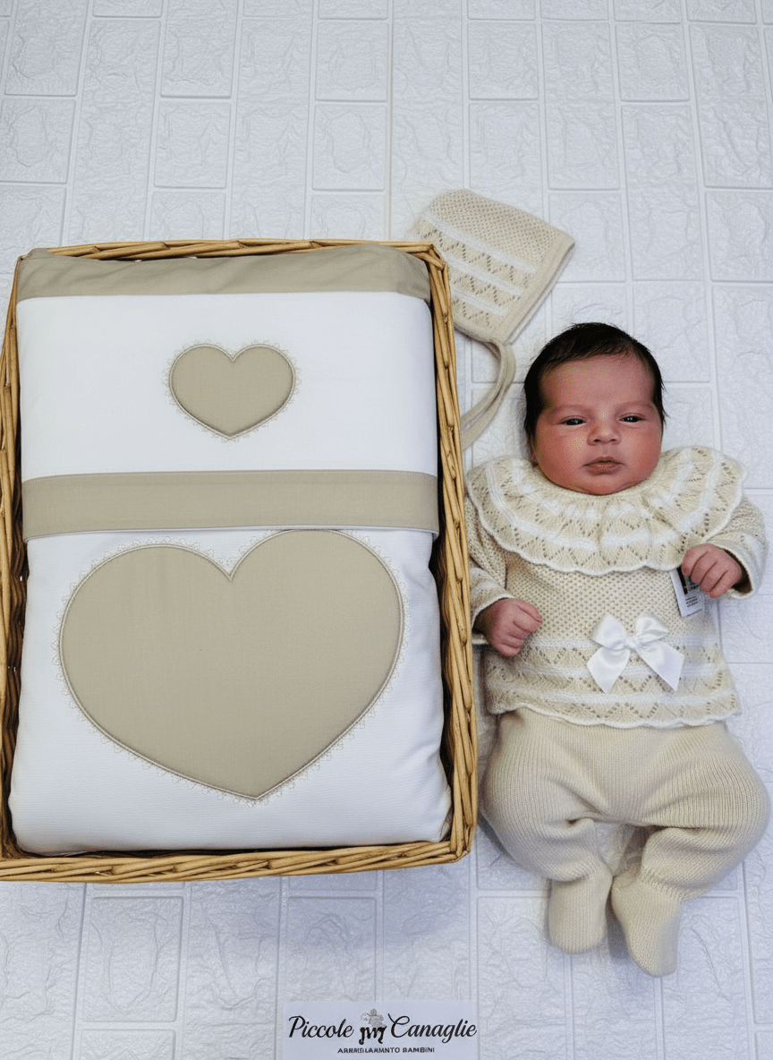 Set nascita cuore Begie - Piccole Canaglie - 