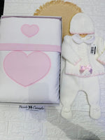 Set nascita Cuore Bianco - Piccole Canaglie - 