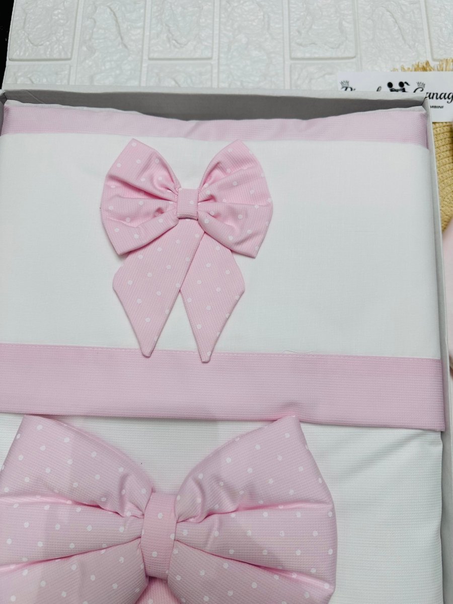 Set Nascita Fiocco Pois rosa - Piccole Canaglie - 
