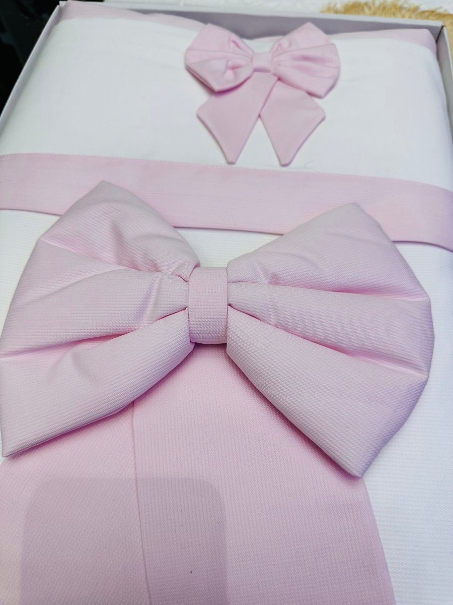 Set nascita fiocco Rosa cuffietta - Piccole Canaglie - 